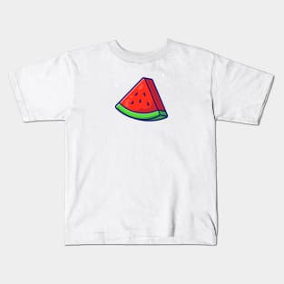 Slices Of Watermelon Cartoon Kids T-Shirt